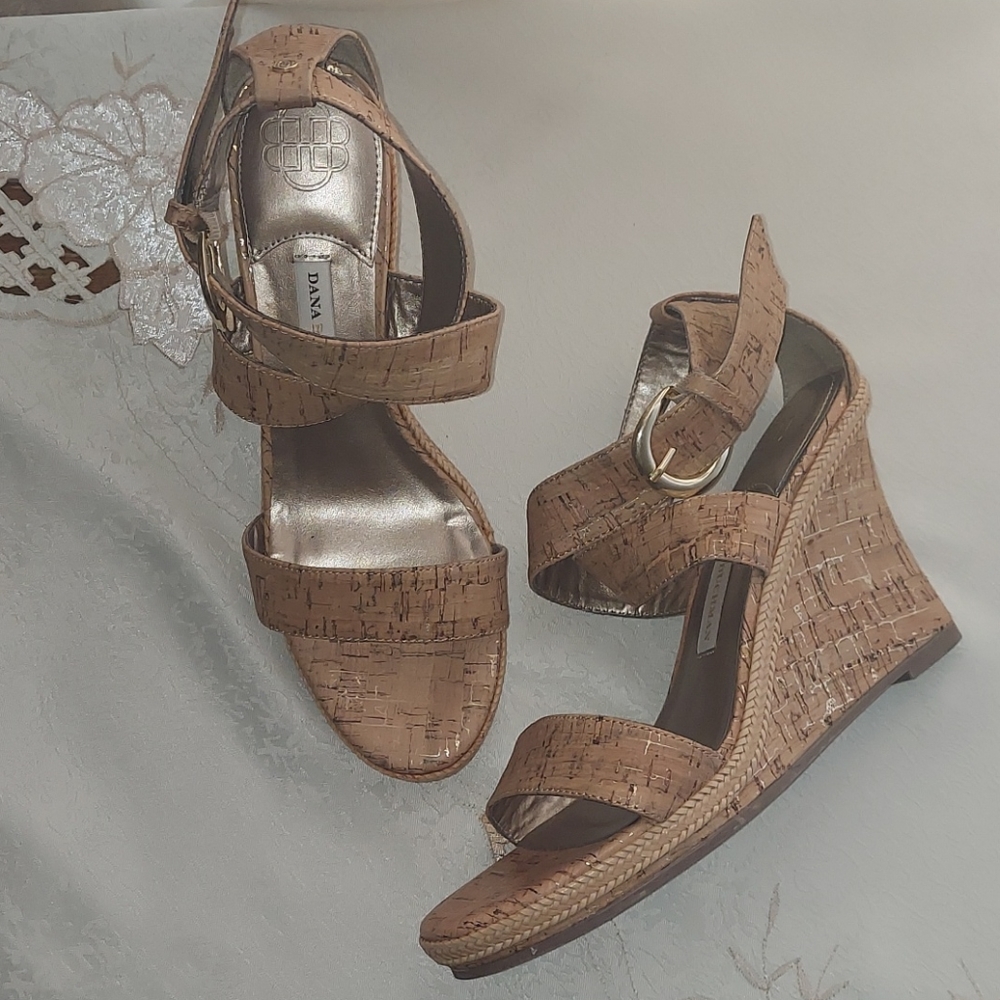 DANA BUCHMAN Strappy Platform Wedge Sandals